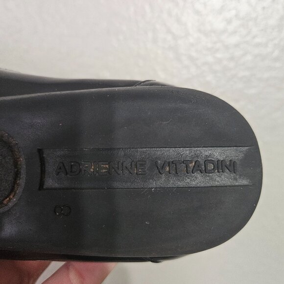 Vintage Adrienne Vittadini Sport Muzi Ballet Flats in black Faux leather Size 8 - Picture 4 of 4